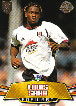 Louis Saha Fulham 2002 Topps Premier Gold #F3